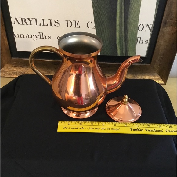 VTG MCM Copper Coffee Carafe - Picture 7 of 8